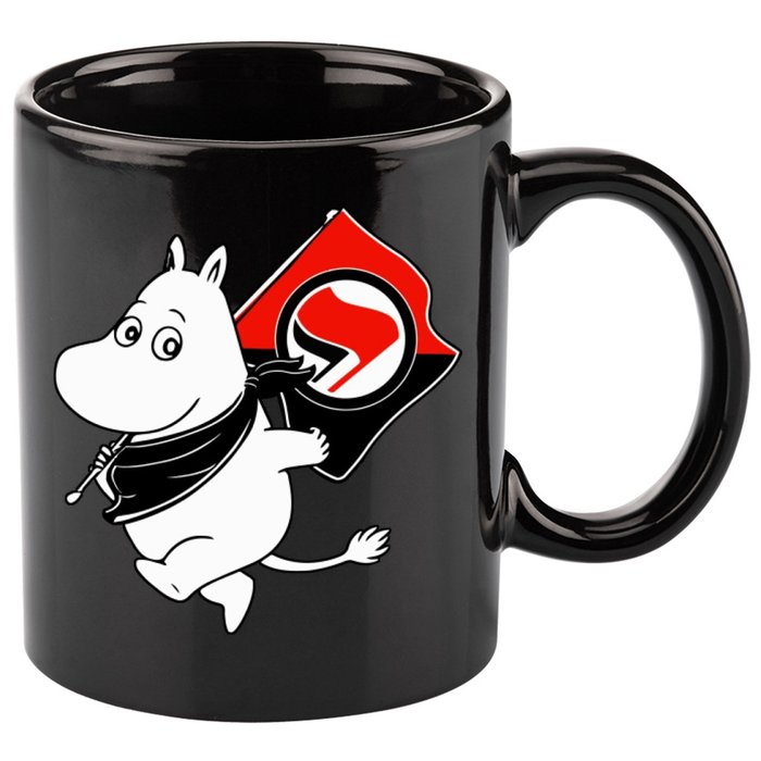 Antifa Moomin 11oz C Handle Ceramic Mug