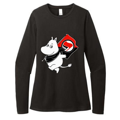 Antifa Moomin Womens CVC Long Sleeve Shirt