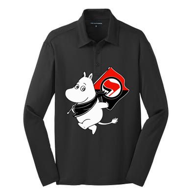 Antifa Moomin Silk Touch Performance Long Sleeve Polo