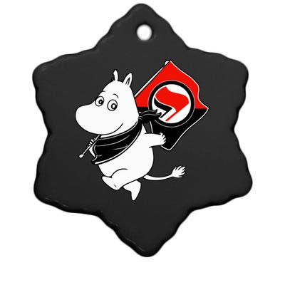 Antifa Moomin Ceramic Star Ornament