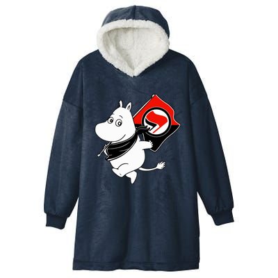 Antifa Moomin Hooded Wearable Blanket