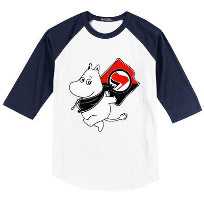 Antifa Moomin Baseball Sleeve Shirt