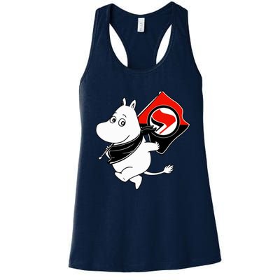 Antifa Moomin Women's Racerback Tank