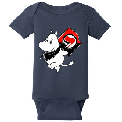 Antifa Moomin Baby Bodysuit