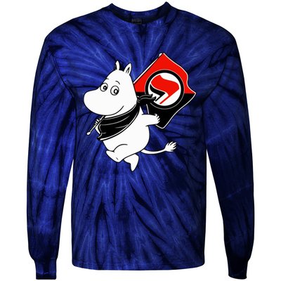 Antifa Moomin Tie-Dye Long Sleeve Shirt