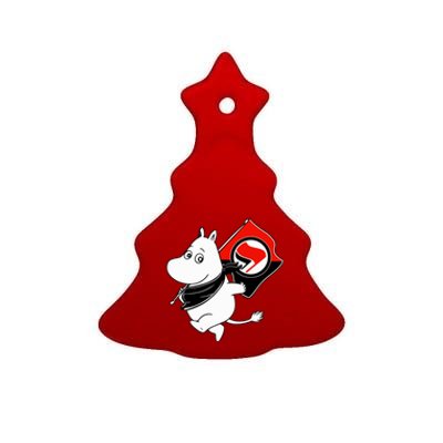 Antifa Moomin Ceramic Tree Ornament