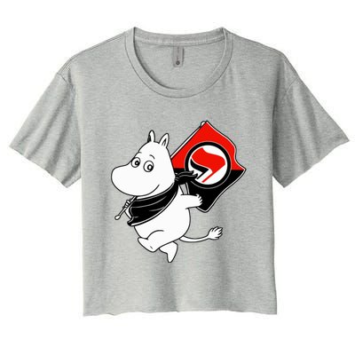 Antifa Moomin Women's Crop Top Tee