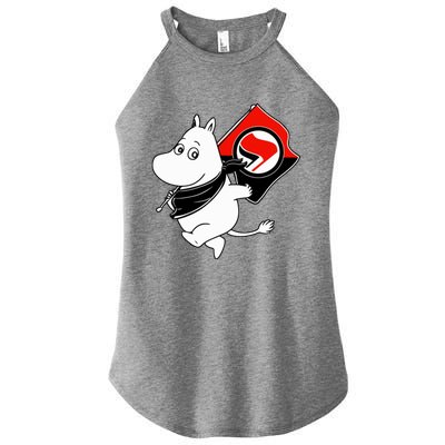 Antifa Moomin Women's Perfect Tri Rocker Tank