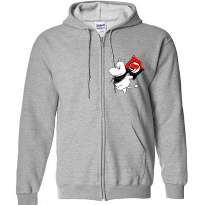 Antifa Moomin Full Zip Hoodie