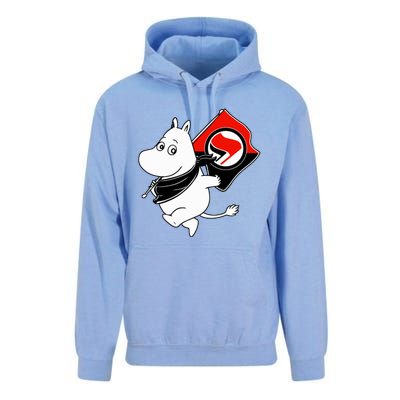 Antifa Moomin Unisex Surf Hoodie