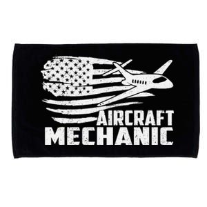 Aircraft Mechanic Aviation Airplane Maintenance Engineer Microfiber Hand Towel