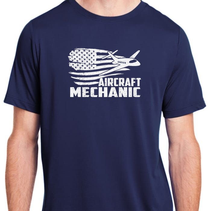 Aircraft Mechanic Aviation Airplane Maintenance Engineer Adult ChromaSoft Performance T-Shirt