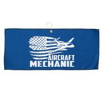 Aircraft Mechanic Aviation Airplane Maintenance Engineer Large Microfiber Waffle Golf Towel