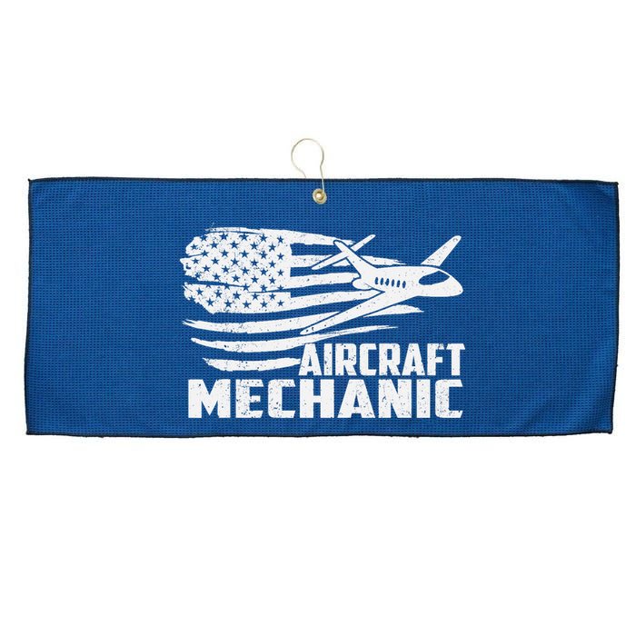 Aircraft Mechanic Aviation Airplane Maintenance Engineer Large Microfiber Waffle Golf Towel