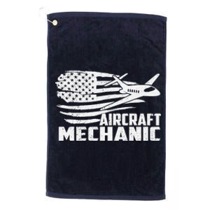 Aircraft Mechanic Aviation Airplane Maintenance Engineer Platinum Collection Golf Towel