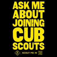 Ask Me About Joining Cub Scouts Button