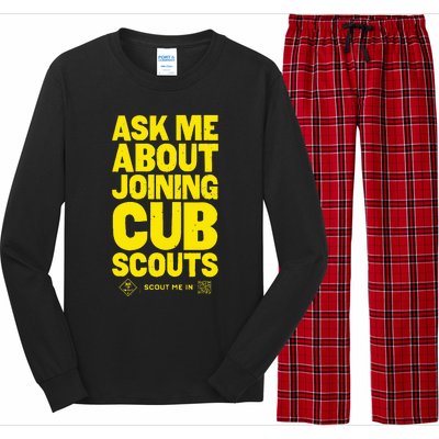 Ask Me About Joining Cub Scouts Long Sleeve Pajama Set