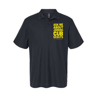 Ask Me About Joining Cub Scouts Softstyle Adult Sport Polo