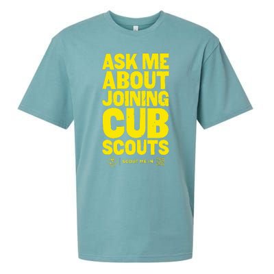 Ask Me About Joining Cub Scouts Sueded Cloud Jersey T-Shirt