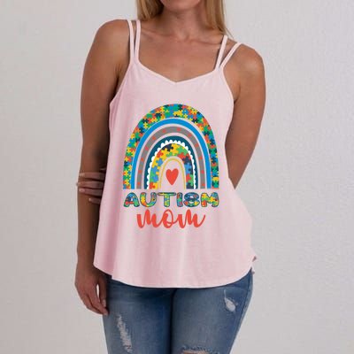 Autism Mom Autism Rainbow Cool Gift Women's Strappy Tank