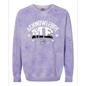 Acknowledge Me Colorblast Crewneck Sweatshirt