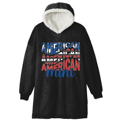 American Mini Hooded Wearable Blanket