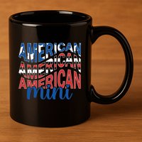 American Mini 11oz C Handle Ceramic Mug