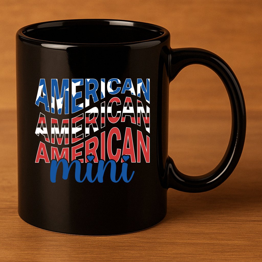 American Mini 11oz C Handle Ceramic Mug