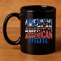 American Mini 11oz C Handle Ceramic Mug