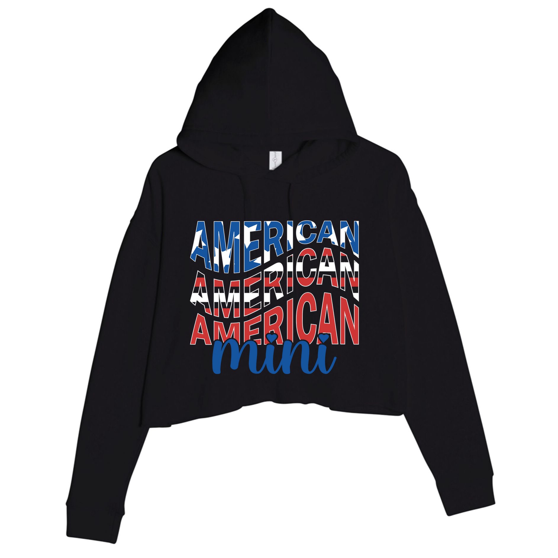 American Mini Crop Fleece Hoodie