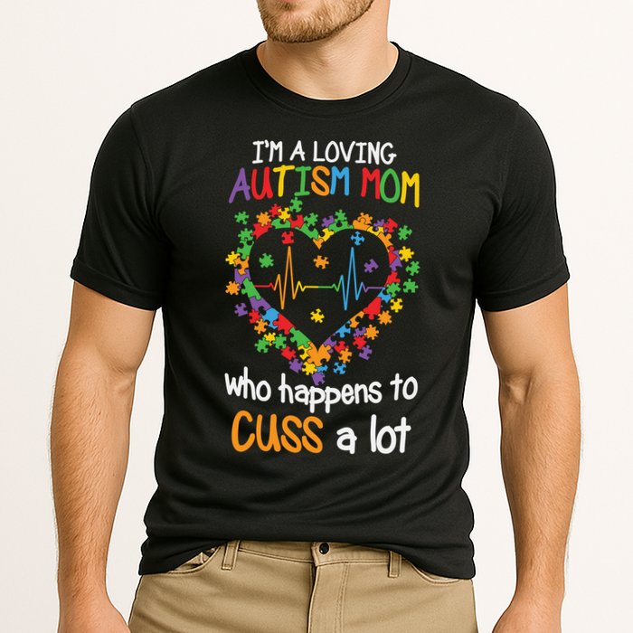 Autism Mom Autism Heart, Autism Puzzle Cooling Performance Crew T-Shirt