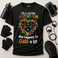 Autism Mom Autism Heart, Autism Puzzle Cooling Performance Crew T-Shirt