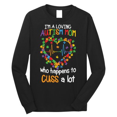 Autism Mom Autism Heart, Autism Puzzle Long Sleeve Shirt