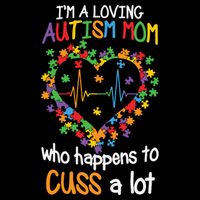 Autism Mom Autism Heart, Autism Puzzle Flatbill Hat