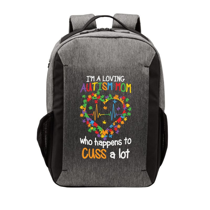 Autism Mom Autism Heart, Autism Puzzle Vector Backpack