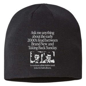 Ask Me Anything About The Early 2000’S Feud Between Brand New And Taking Back Su Sustainable Beanie