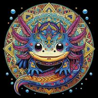 Axolotl Maya Aztec Axolot Mousepad