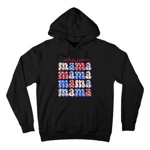 American Mama All American Mama Fourth Of July Mom Mother's Day 4th Of July Hoodie