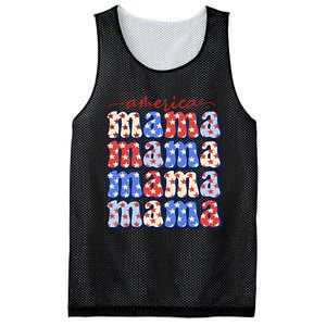 American Mama All American Mama Fourth Of July Mom Mother's Day 4th Of July Mesh Reversible Basketball Jersey Tank