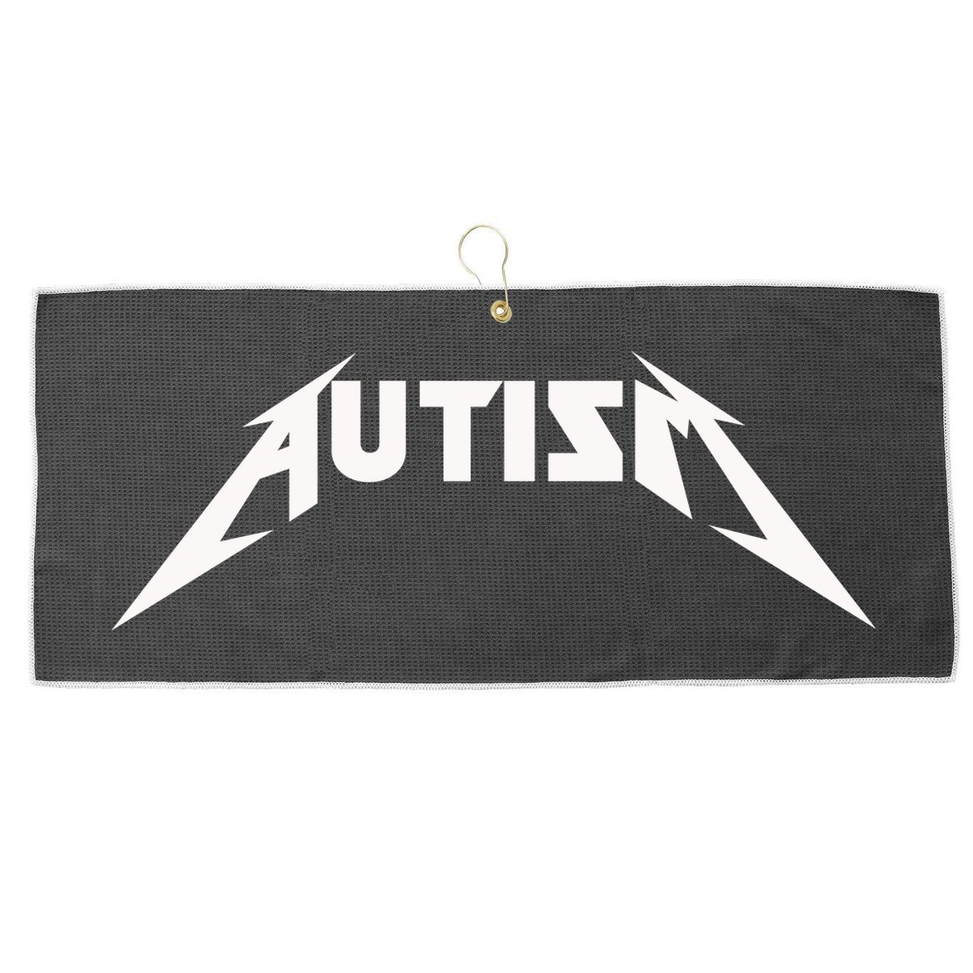 Autism Meme Large Microfiber Waffle Golf Towel