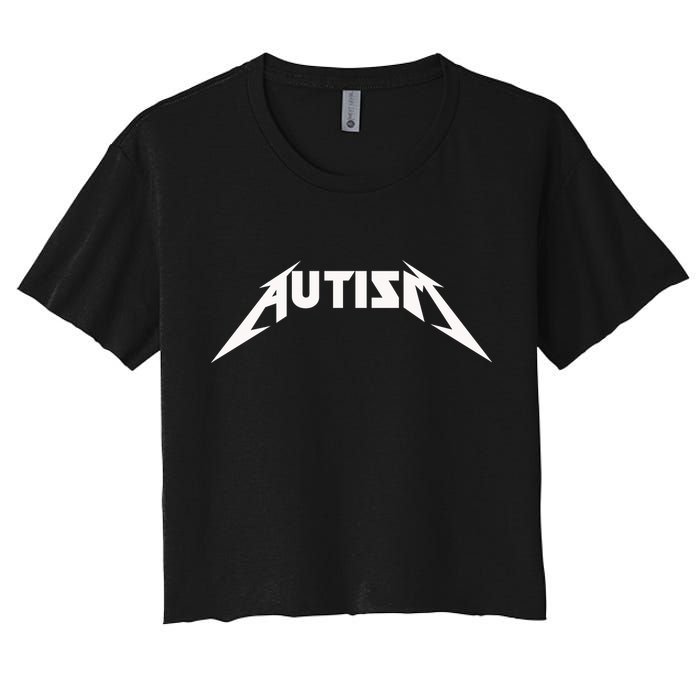Autism Meme Women's Crop Top Tee