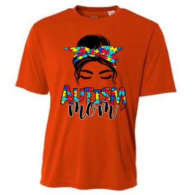 Autism Mom Autism Awareness Autism Mother Support Great Gift Cooling Performance Crew T-Shirt