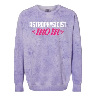 Astrophysicist Mom Astrophysics Watching Planets Telescope Gift Colorblast Crewneck Sweatshirt