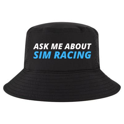 Ask Me About Sim Racing Funny Sim Racer Racing Sim Gamer Car Sim Racing  Cool Comfort Performance Bucket Hat