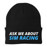 Ask Me About Sim Racing Funny Sim Racer Racing Sim Gamer Car Sim Racing  Beanie