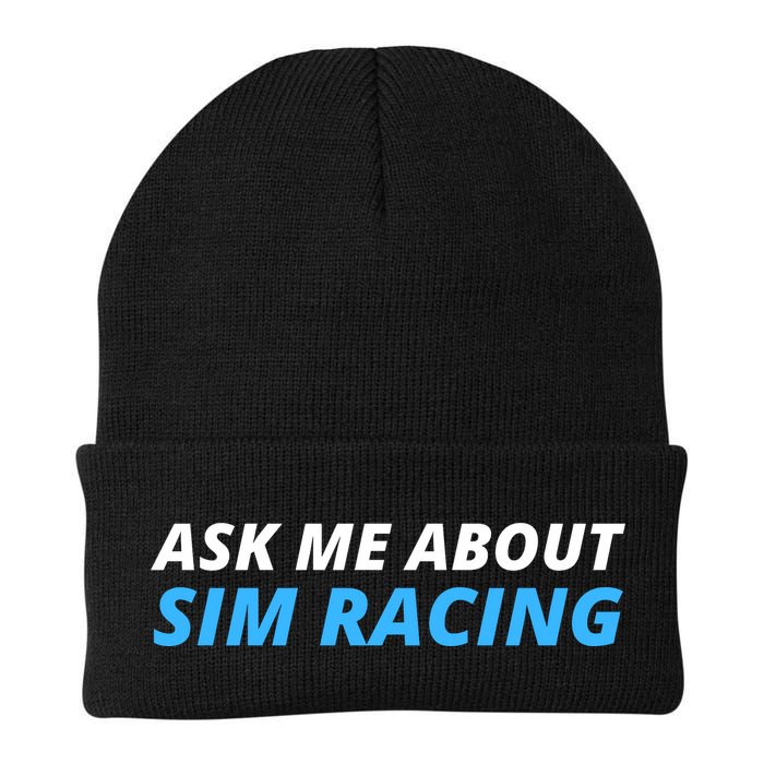 Ask Me About Sim Racing Funny Sim Racer Racing Sim Gamer Car Sim Racing  Beanie