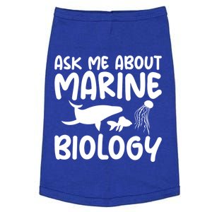 Ask Me About Marine Biology Gag Themed Great Gift Doggie Tank