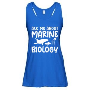 Ask Me About Marine Biology Gag Themed Great Gift Ladies Essential Flowy Tank