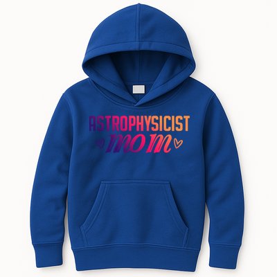 Astrophysicist Mom Astrophysics Watching Planets Telescope Gift Kids Hoodie