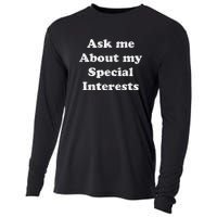 Ask Me About My Special Interests Cooling Performance Long Sleeve Crew